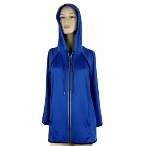 CATHERINES Petite Zipper Blue Hoodie Size 14/16WP